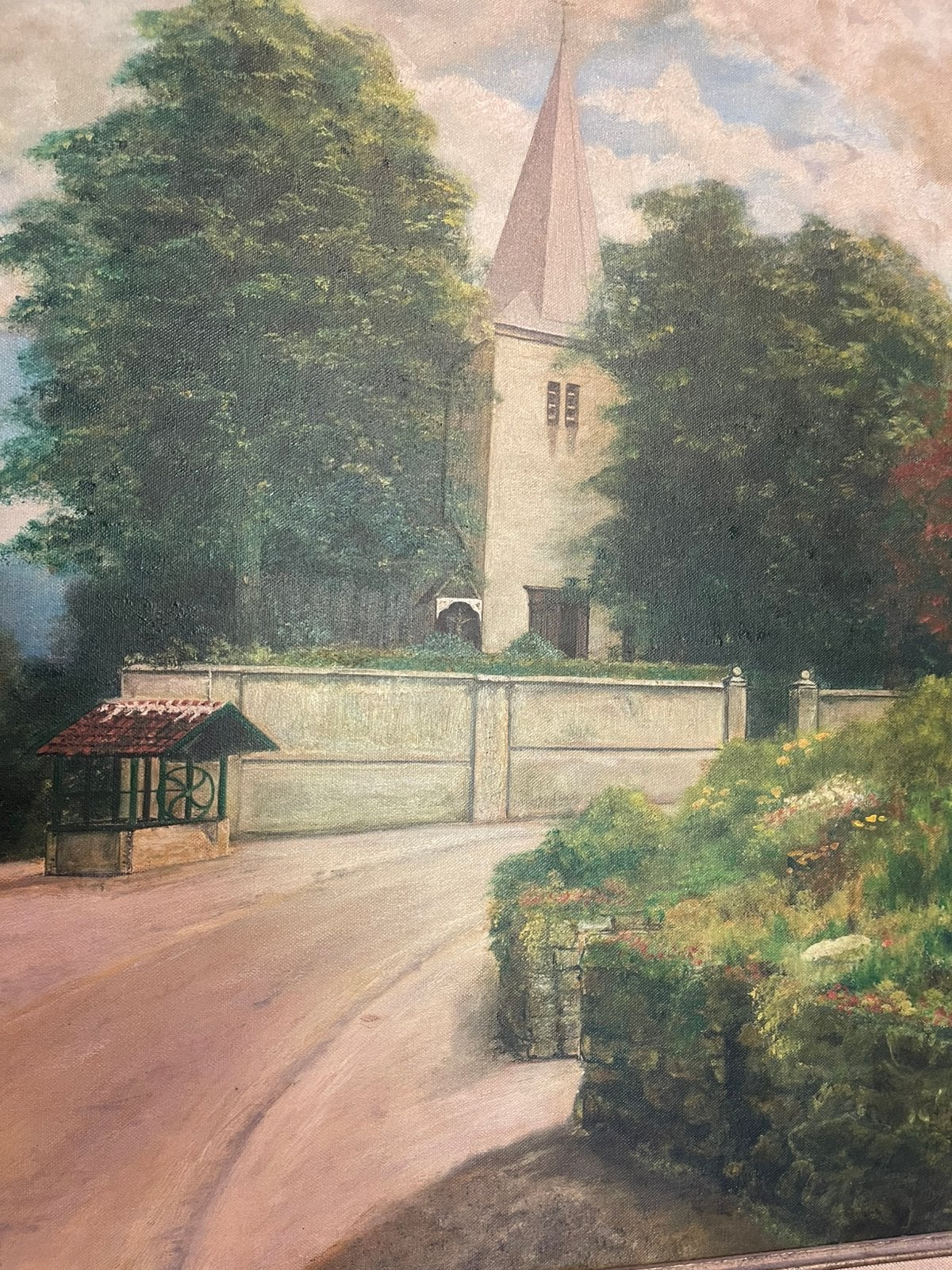 Schilderij Kerk Bemelen, Antiek en Kunst, Ophalen