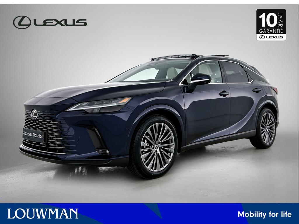 Lexus RX 450h+ Plug-in Hybrid President Line Mark Levinson |, Automaat, Adaptive Cruise Control, 4 cilinders, Blauw