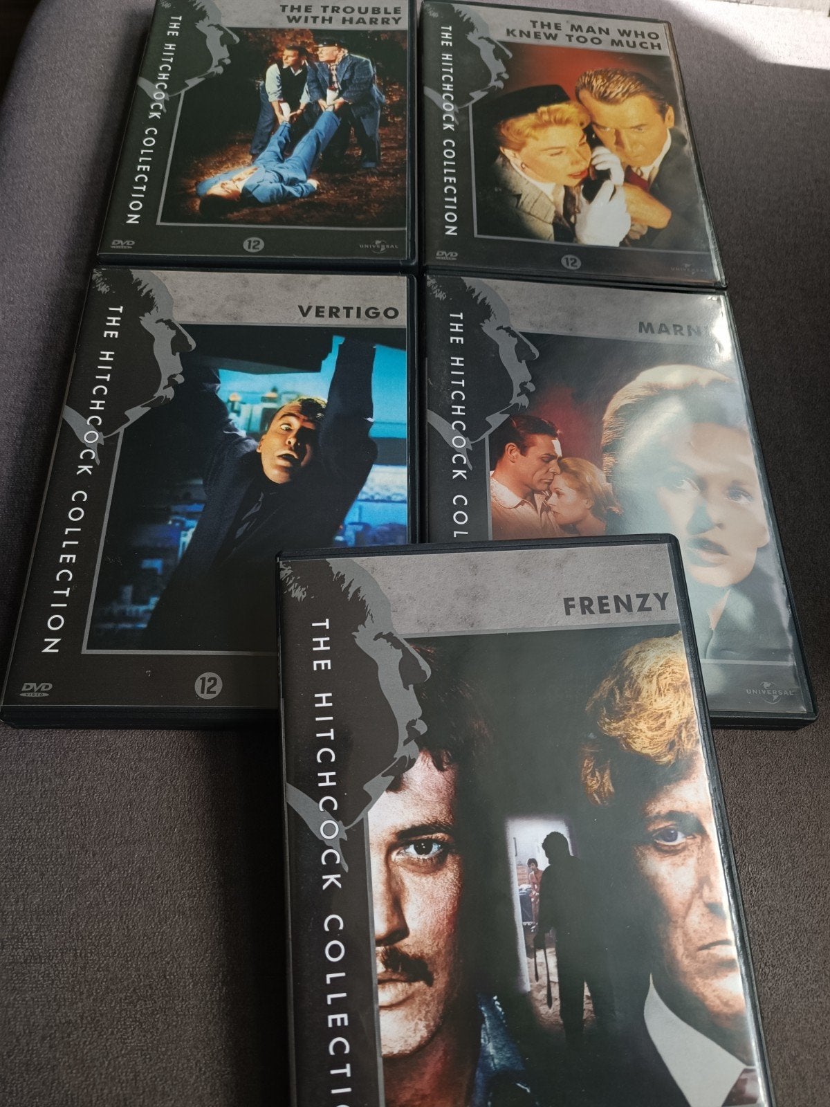 The Hitchcock collection - 5 dvd set, Cd's en Dvd's, 1960 tot 1980, Vanaf 16 jaar, Ophalen of Verzenden, Zo goed als nieuw