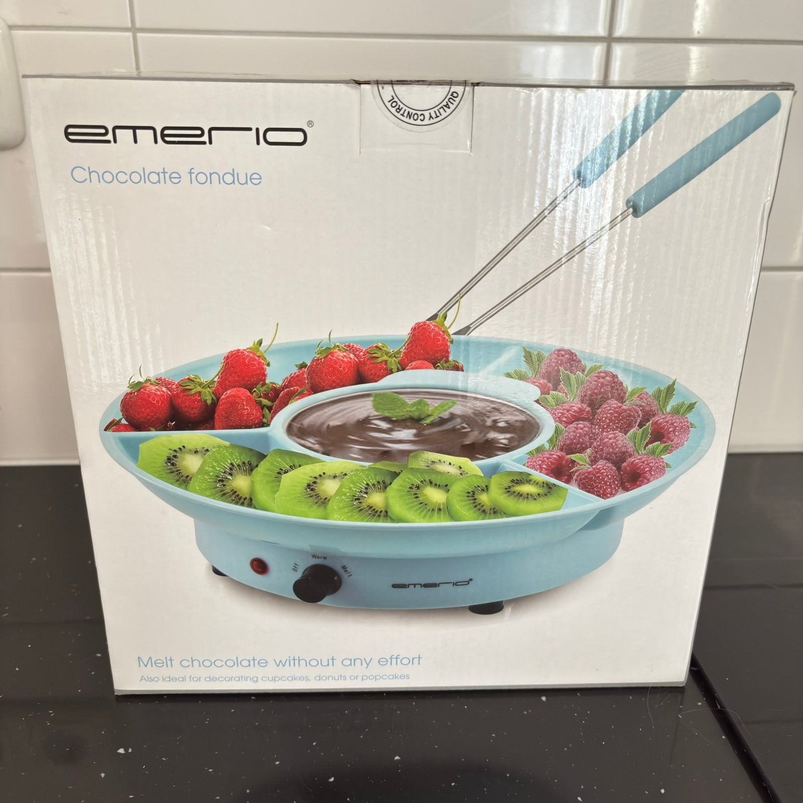 Emerio chocolade fondue set, Witgoed en Apparatuur, Ophalen of Verzenden, Nieuw, Elektrisch, Fondueset
