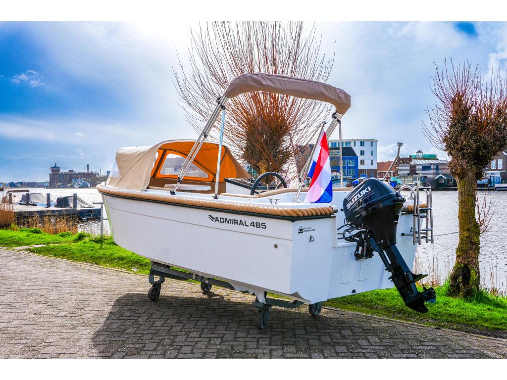 Admiral 485 | Betaalbare, moderne kwaliteit sloep | 30PK max, Watersport en Boten, Sloepen, Niet ingevuld, Niet ingevuld, Nieuw