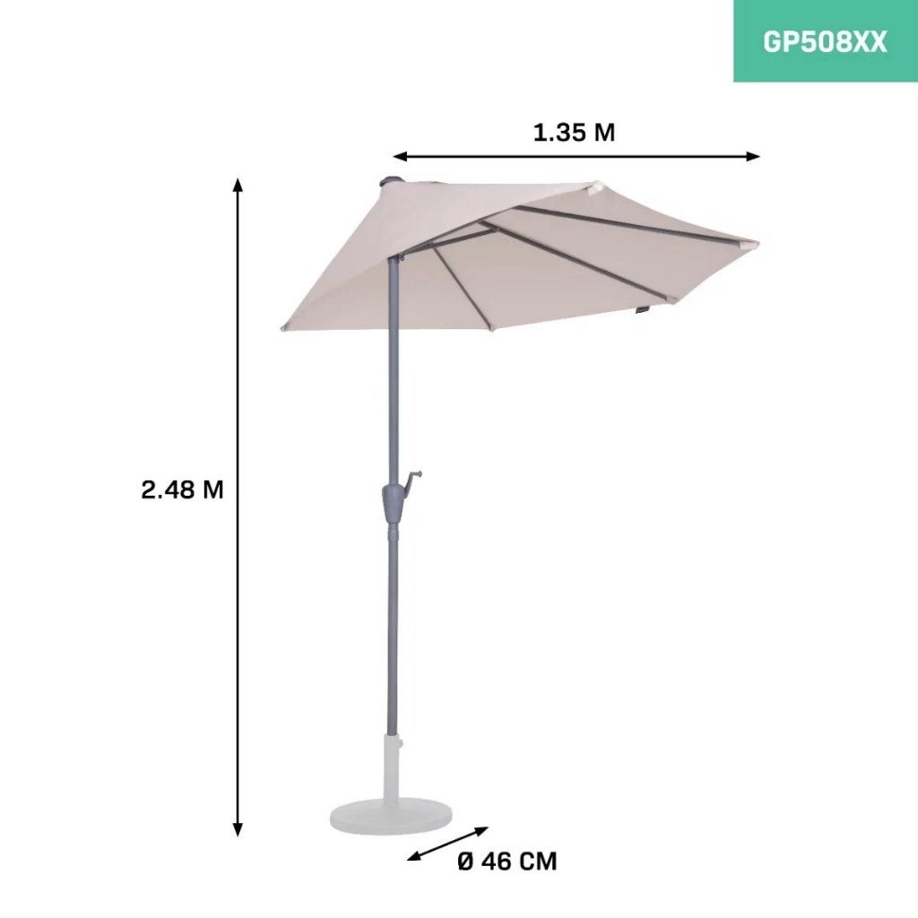 balkonparasol, Tuin en Terras, Ophalen, Nieuw, 2 tot 3 meter, Muurparasol