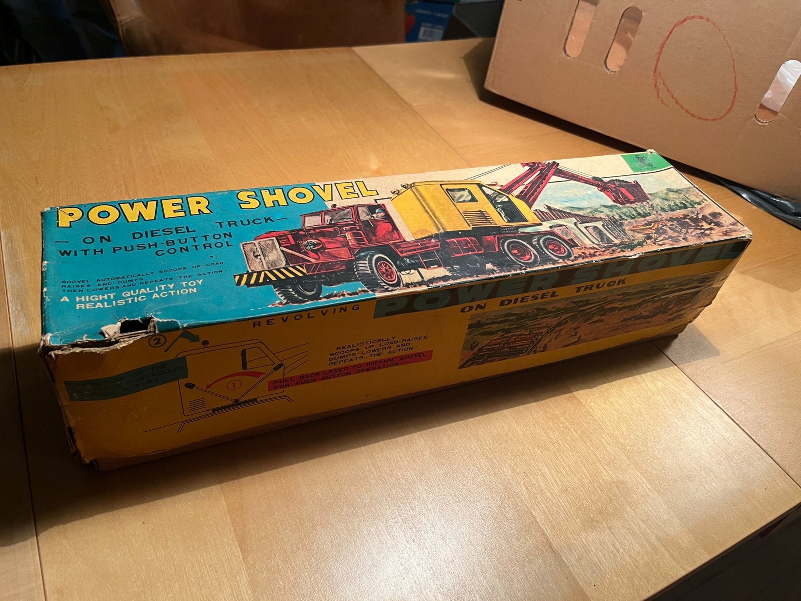 Powershovel speelgoed, Ophalen