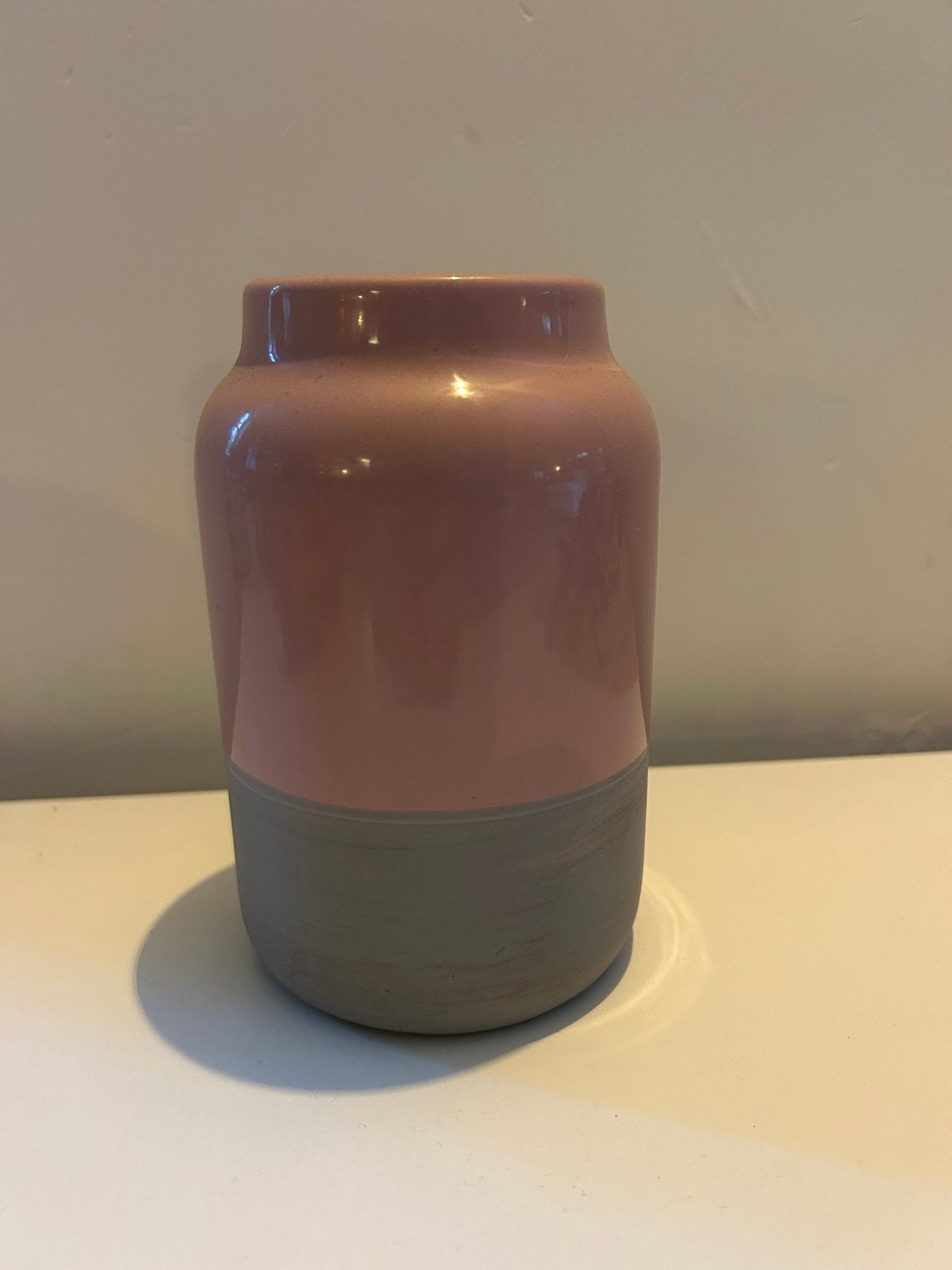 Broste Copenhagen Luana vaas – roze/grijs - NIEUW, Nieuw, Ophalen of Verzenden, Roze, Steen/keramiek