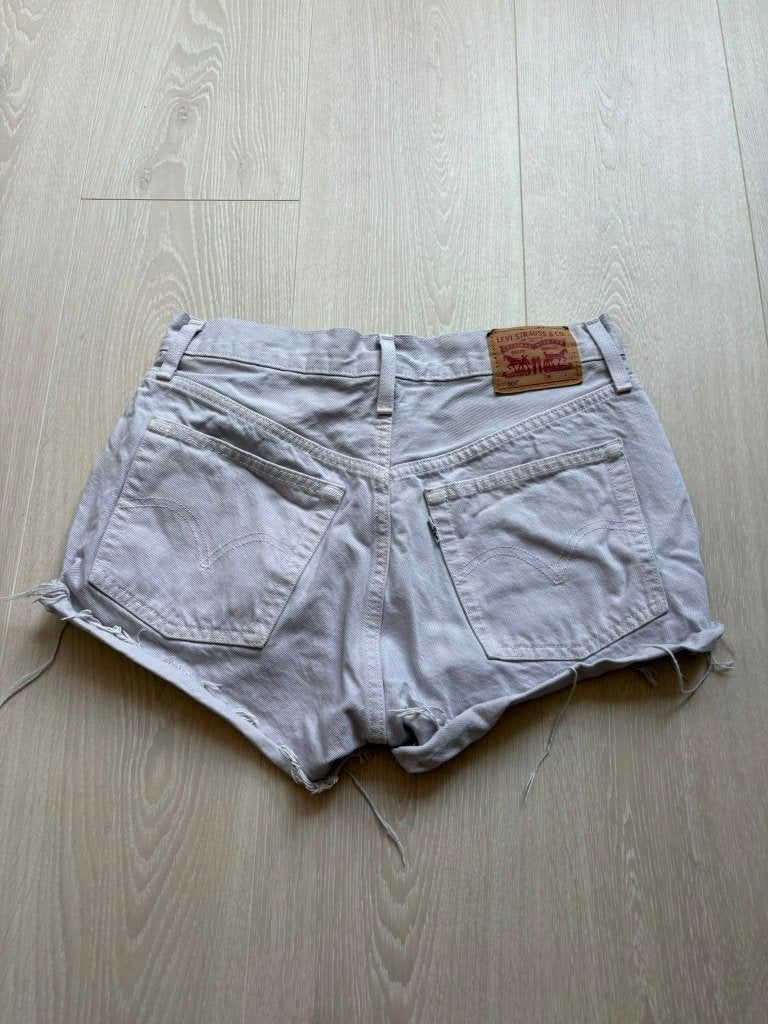 Levi's 501 Dames Korte Broek W27, Blauw, ., Ophalen of Verzenden, Zo goed als nieuw