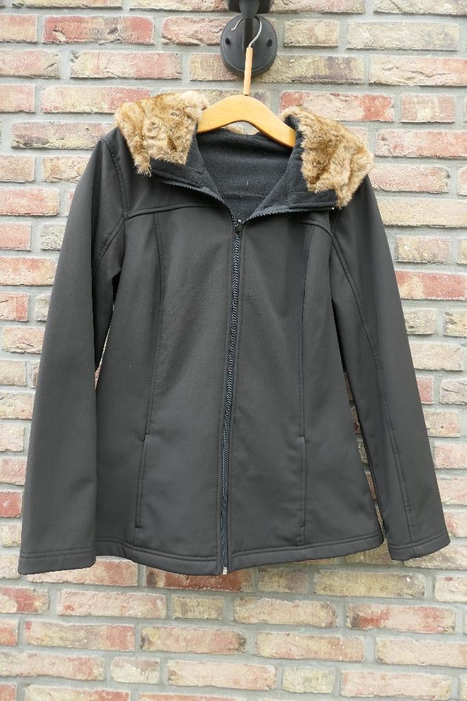 Mooie zwarte Canda damesjas met kraag maat 42, Kleding | Dames, Zwart, Maat 42/44 (L), Ophalen of Verzenden, Zo goed als nieuw