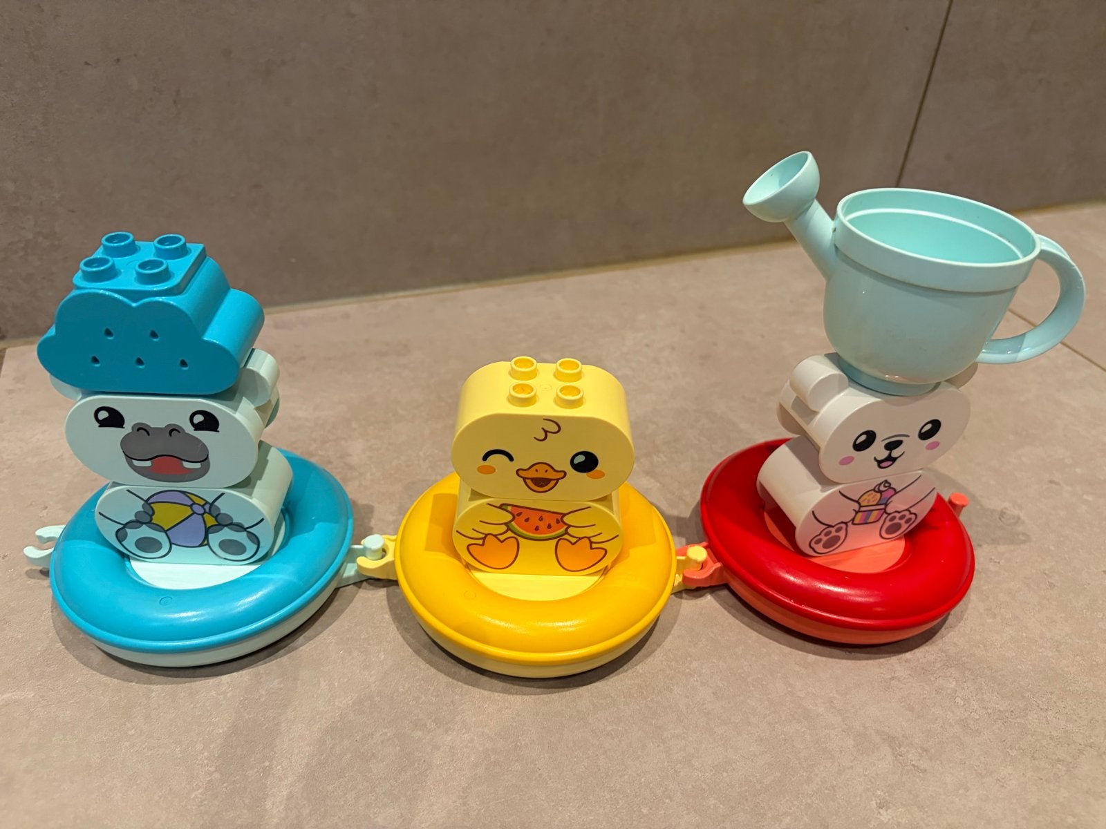 LEGO Duplo Badspeelgoed Dierenbootjes, Ophalen, LEGO, Speelgoedset, Zo goed als nieuw