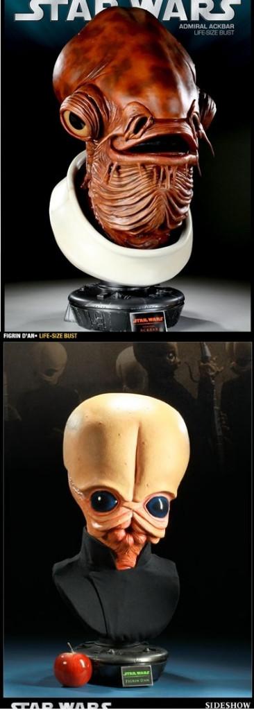 4 Sale Collection Star Wars Signed life-size bustes Rare !!!, Ophalen, Zo goed als nieuw, Actiefiguurtje