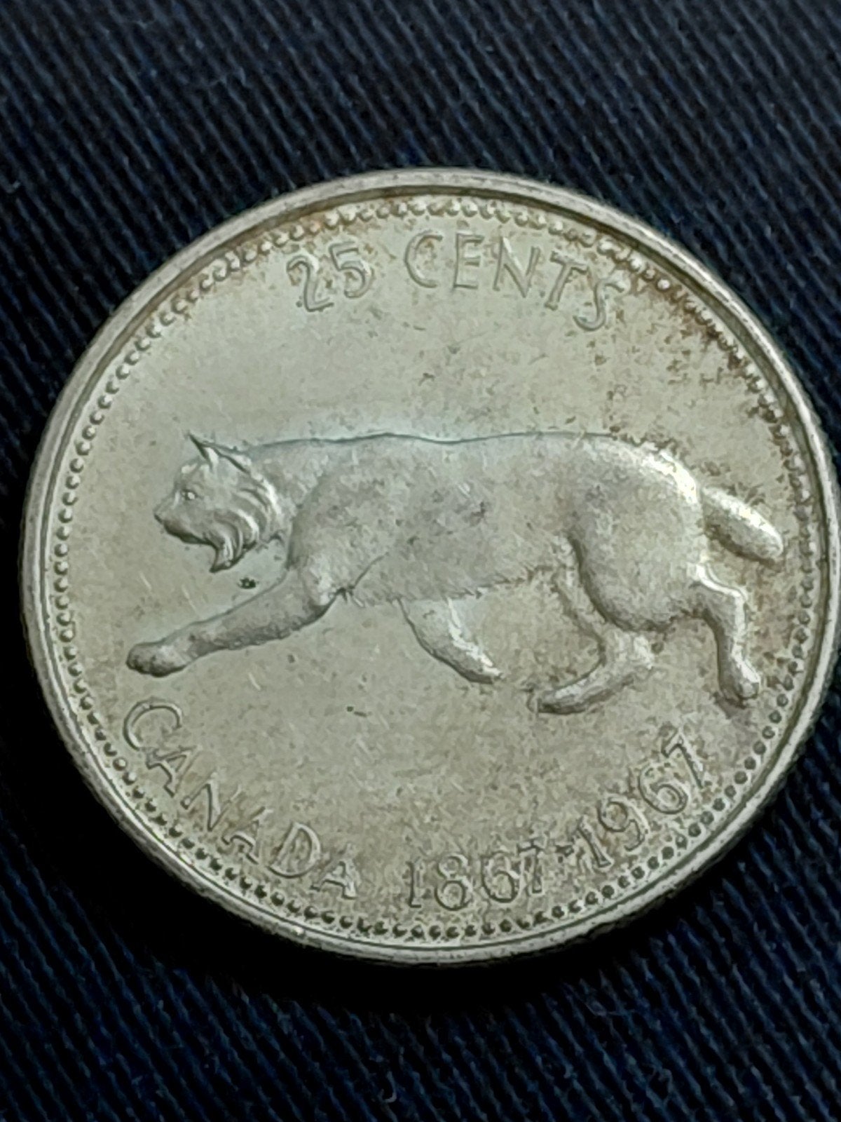 Canada 25 Cent 1967 Honderd jaar Canada - Zilver. 800, Postzegels en Munten, Munten | Amerika, Verzenden, Noord-Amerika, Losse munt