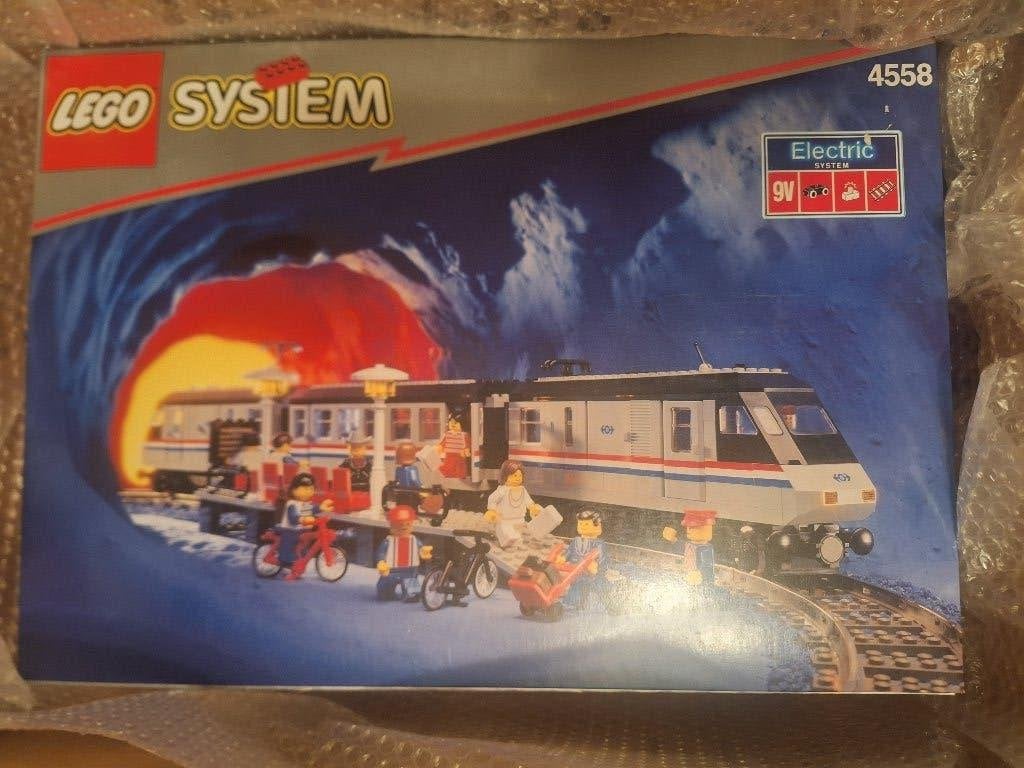 Lego metroliner 4558 nieuw, oude lego 9v trein set, Lego, Nieuw, Ophalen of Verzenden, Inclusief accessoires