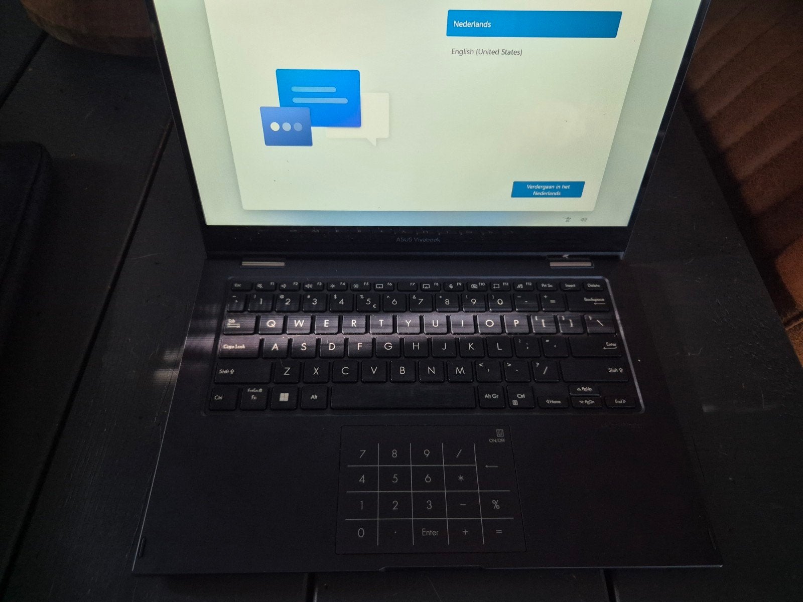 Nette ASUS Vivobook touchscreen laptop met tas en lader, Qwerty, ASUS, Zo goed als nieuw, Onbekend