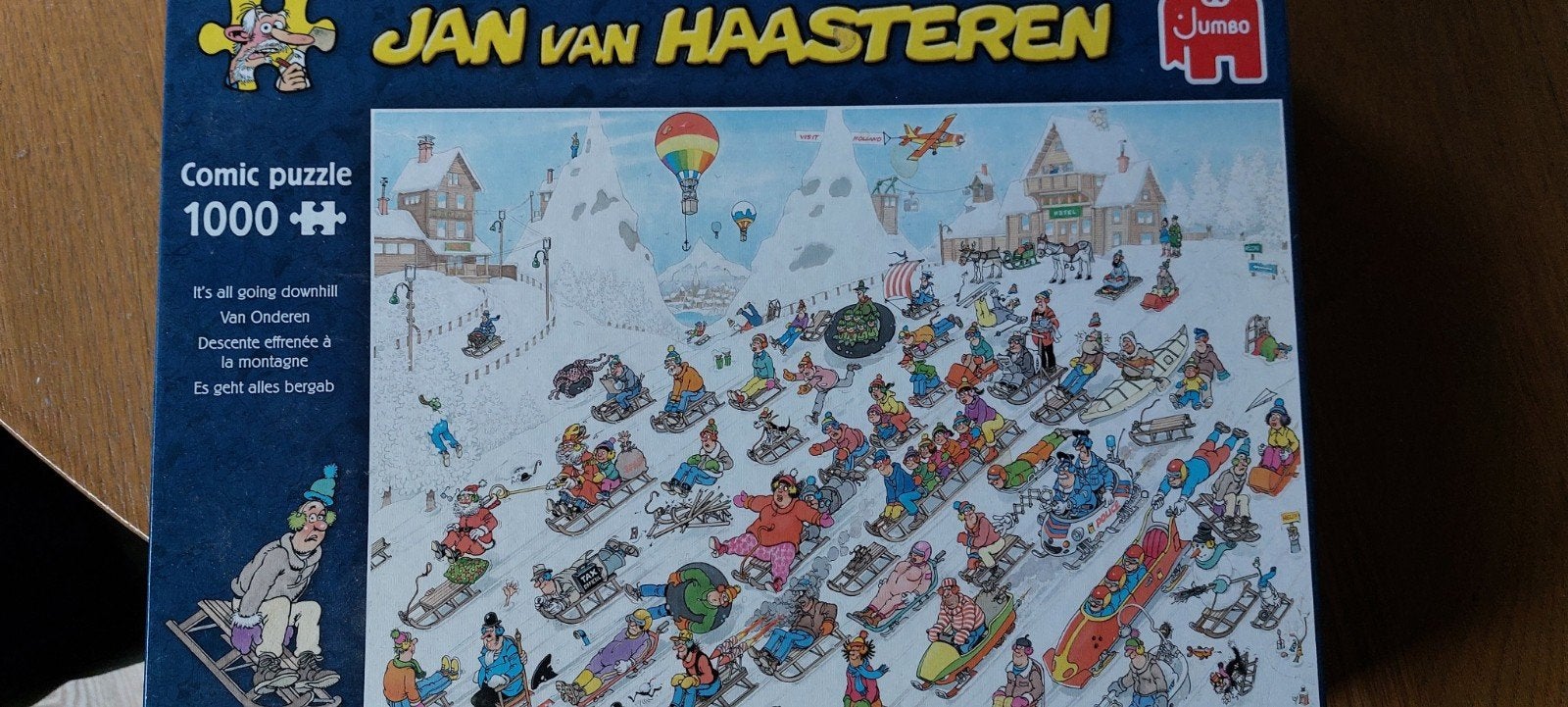 Jan van Haasteren puzzel 1000, Ophalen of Verzenden, 500 t/m 1500 stukjes, Zo goed als nieuw, Legpuzzel