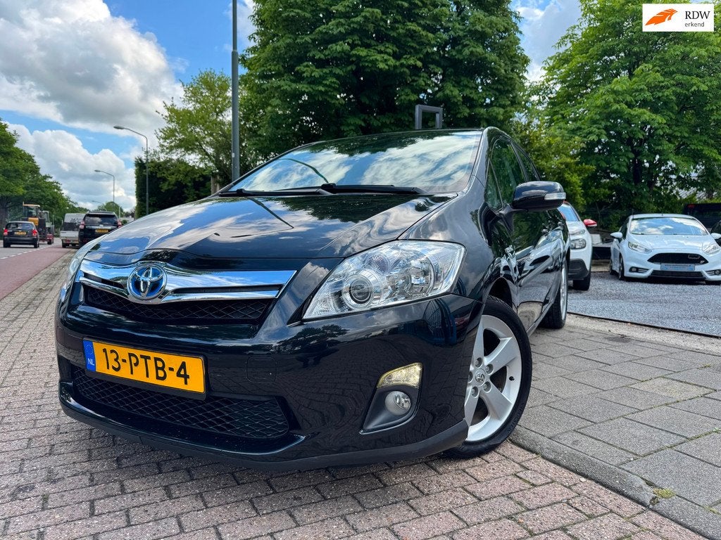 Toyota Auris 1.8 Full Hybrid Clima Elek Pakket Lmv Cruise, Euro 5, Stof, Gebruikt, Zwart