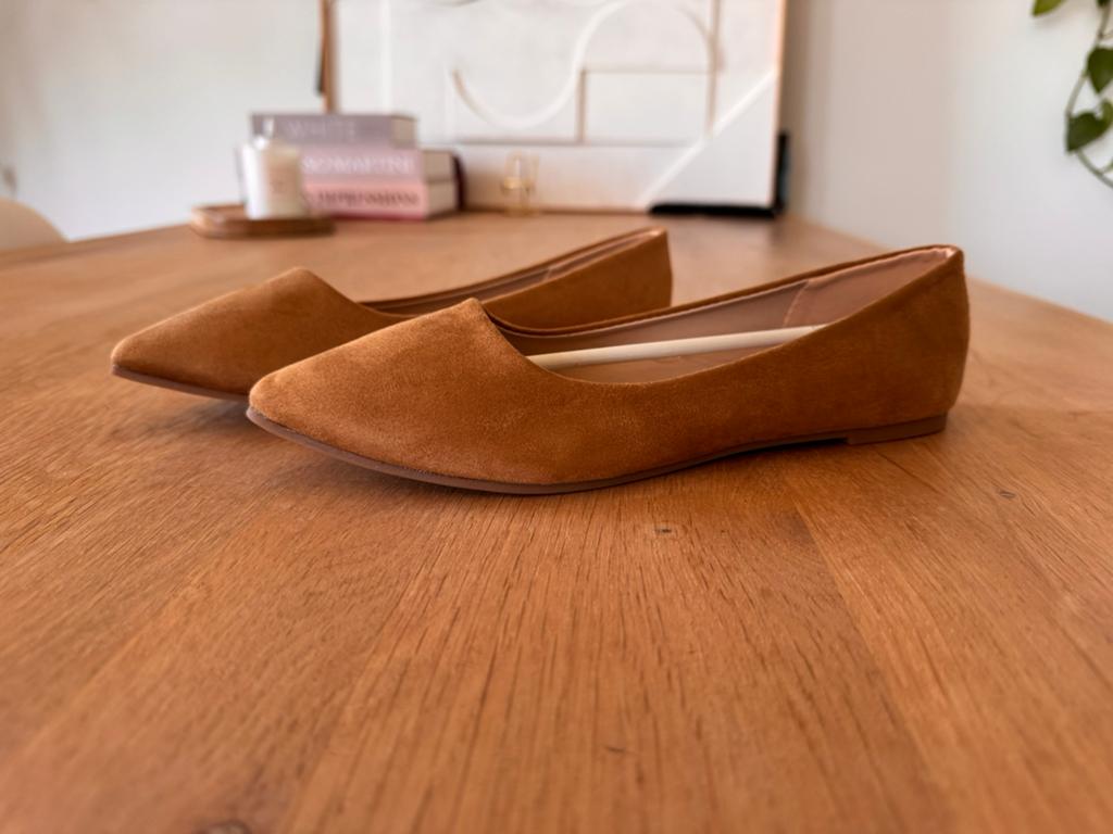 Flatjes nieuw ongedragen, Kleding | Dames, Bruin, Nieuw, Ballerina's, Ophalen of Verzenden