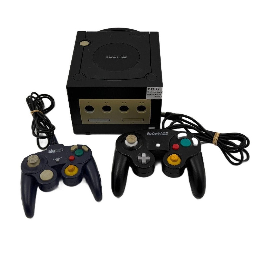Nintendo Gamecube Zwart | Met 2 controllers | Met garantie, Toulonselaan 72, Met 2 controllers, Ophalen of Verzenden, Zo goed als nieuw