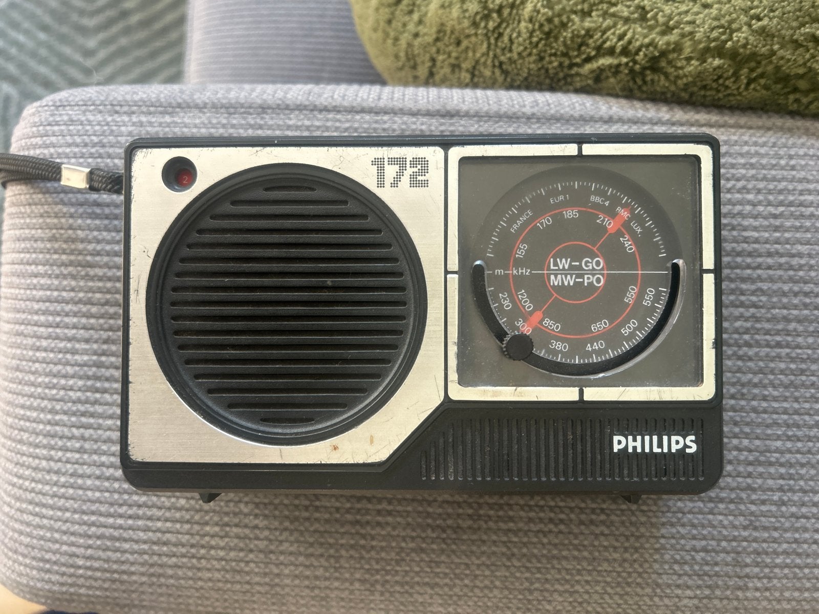 Vintage Philips 172 Radio - LW-GO MW-PO, Ophalen of Verzenden, Gebruikt, Radio