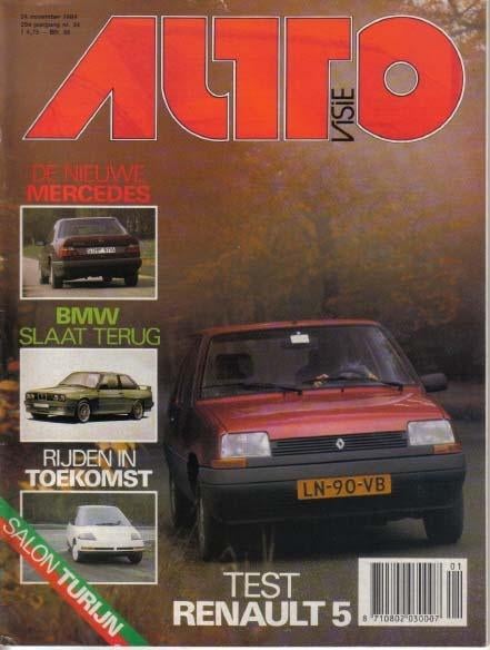 Autovisie 24 1984 : Mercedes Benz W124 - Citroen BX 19 GT, Ophalen of Verzenden, Gelezen, Algemeen