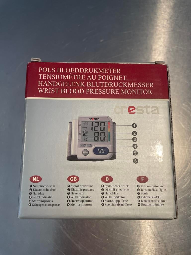 Cresta Care BPM220 Pols Bloeddrukmeter, Ophalen of Verzenden, Nieuw, Overige typen