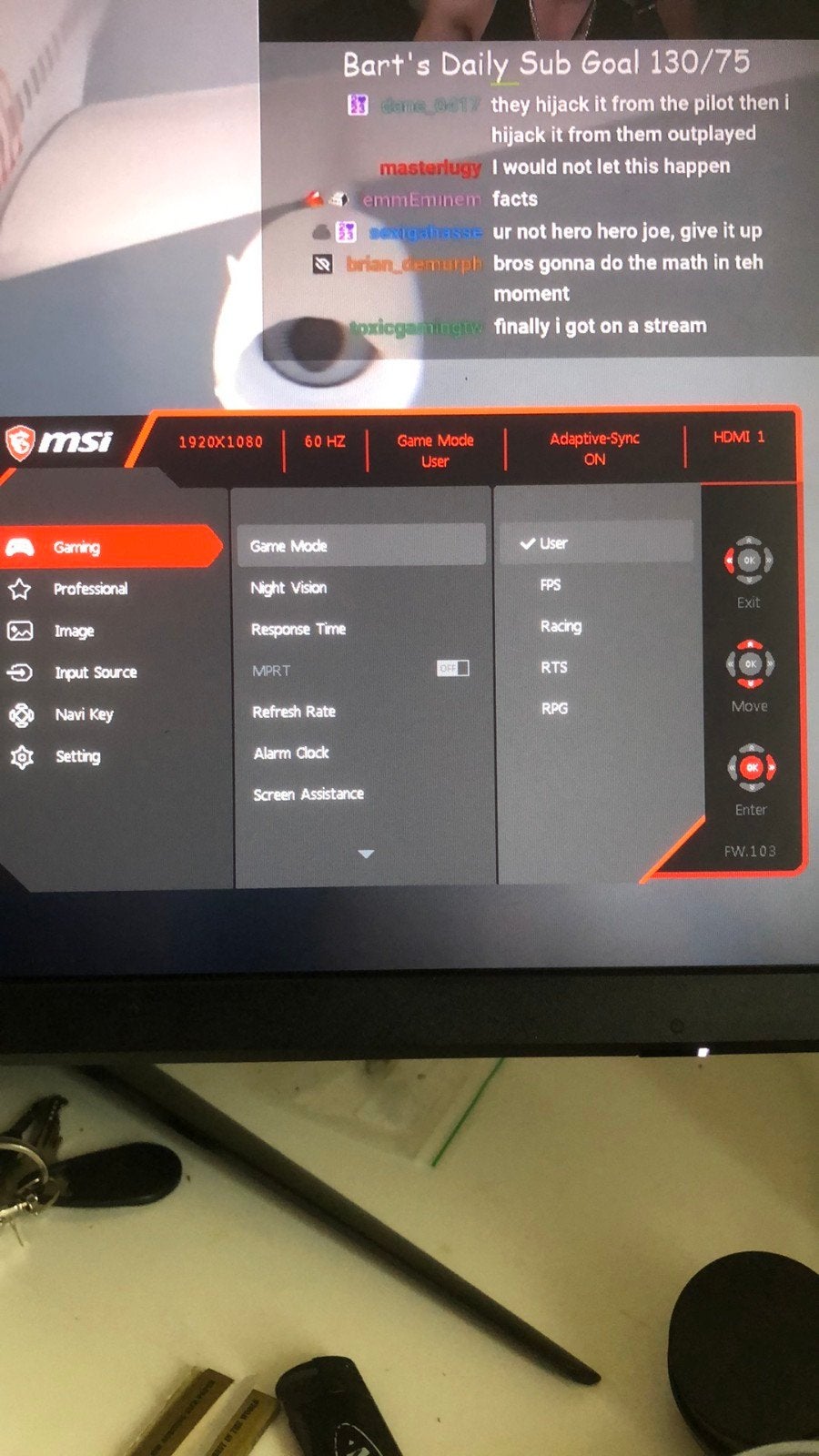 MSI G2712  170hz 27inch perfect voor hoge framerste games, Computers en Software, Monitoren, HDMI, IPS, Full HD, Zo goed als nieuw