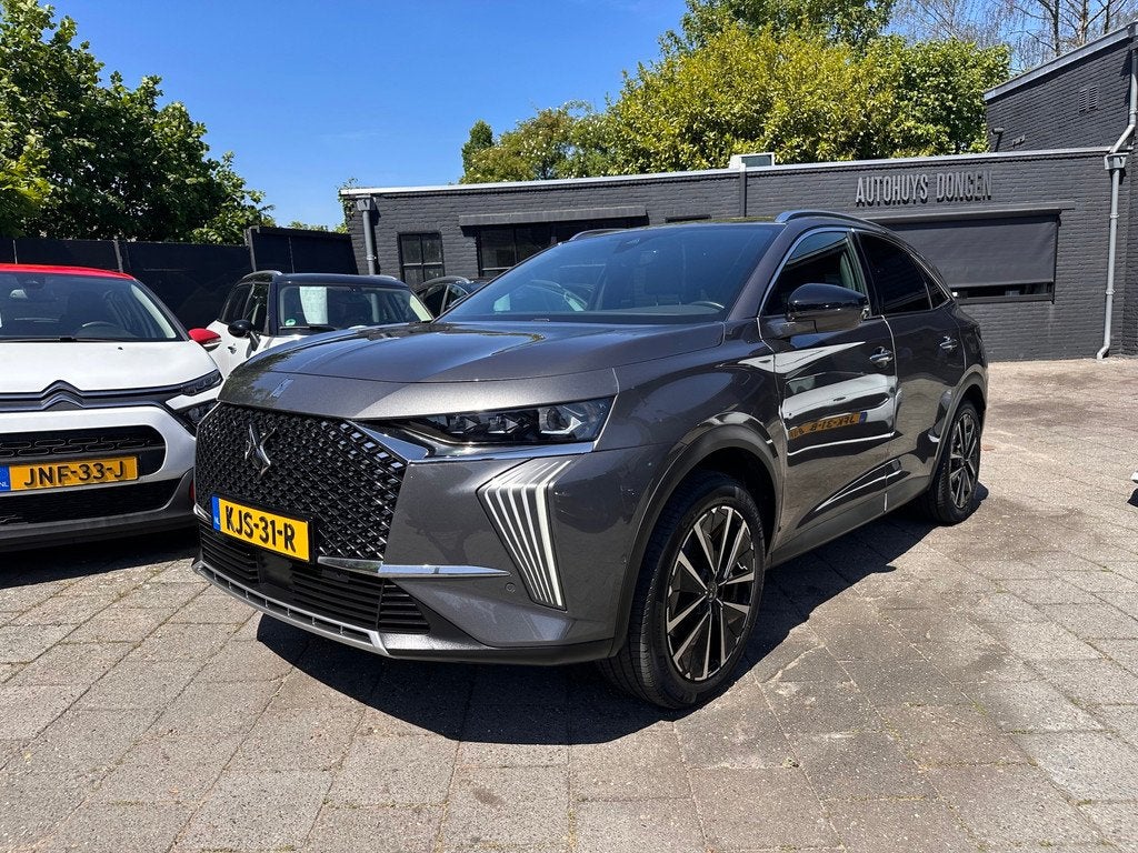 DS 7 E-Tense 1.6 PHEV|225pk|Rivoli|Aut|Leder|, Auto's, DS, Zwart, 4 cilinders, Bedrijf, Hybride Elektrisch/Benzine