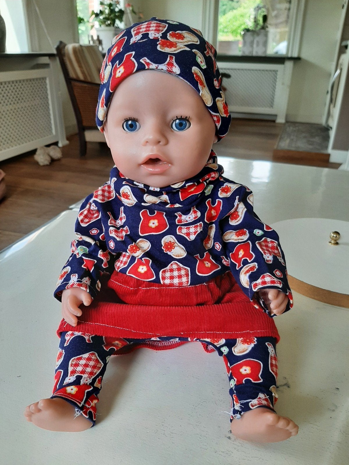 Leuk 4 delig setje baby born pop 43cm, Ophalen of Verzenden, Nieuw, Babypop