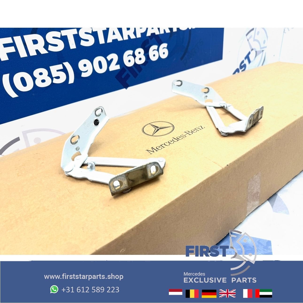 W906 MOTORKAP SCHARNIEREN SET Mercedes SPRINTER A9067500121, Gebruikt, -, Ophalen of Verzenden, -