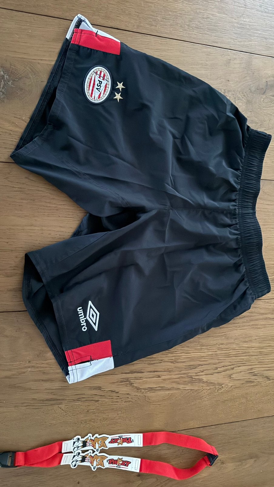 PSV Umbro Voetbalbroekje Maat S, Zwart, Overige typen, Ophalen of Verzenden, Zo goed als nieuw