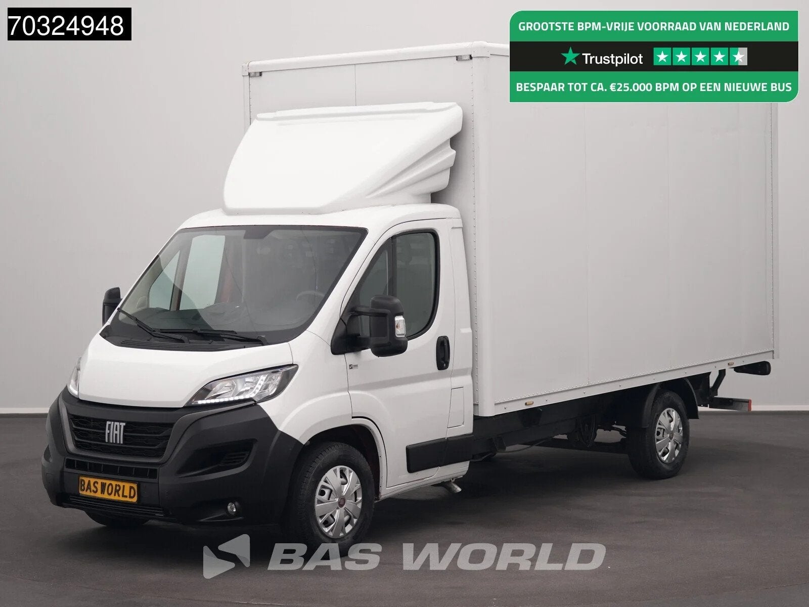 Fiat Ducato 140pk D'Hollandia Laadklep Zijdeur Bakwagen Airc, Auto's, Bestelauto's, Stof, Gebruikt, Euro 6, 4 cilinders