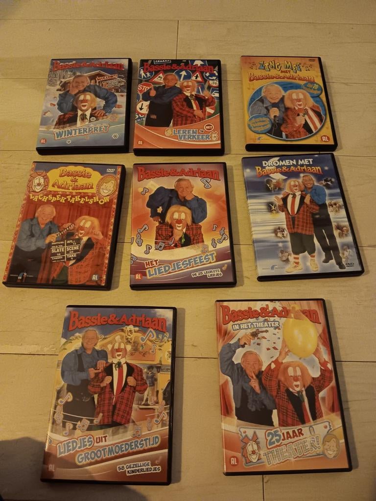 Bassie en adriaan dvd.s 8 x nieuwstaat lotje, Ophalen of Verzenden, Nieuw