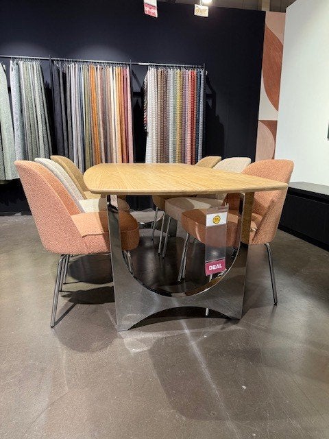 SHOWMODEL TAVOLO EETTAFEL, Ophalen, Eikenhout, 200 cm of meer, 50 tot 100 cm