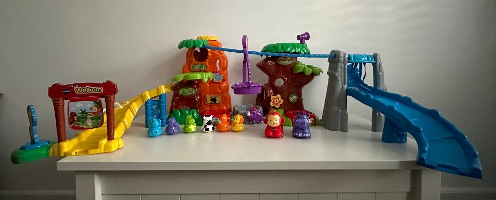 Pakket Vtech Zoef Zoef Dieren Jungle, Kippen & Honden hok!, Verzenden, Zo goed als nieuw, 6 maanden tot 2 jaar
