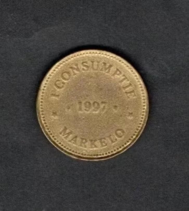 Consumptiemunt Markelo Dieka Kruisweg 1997., Ophalen of Verzenden, Zo goed als nieuw
