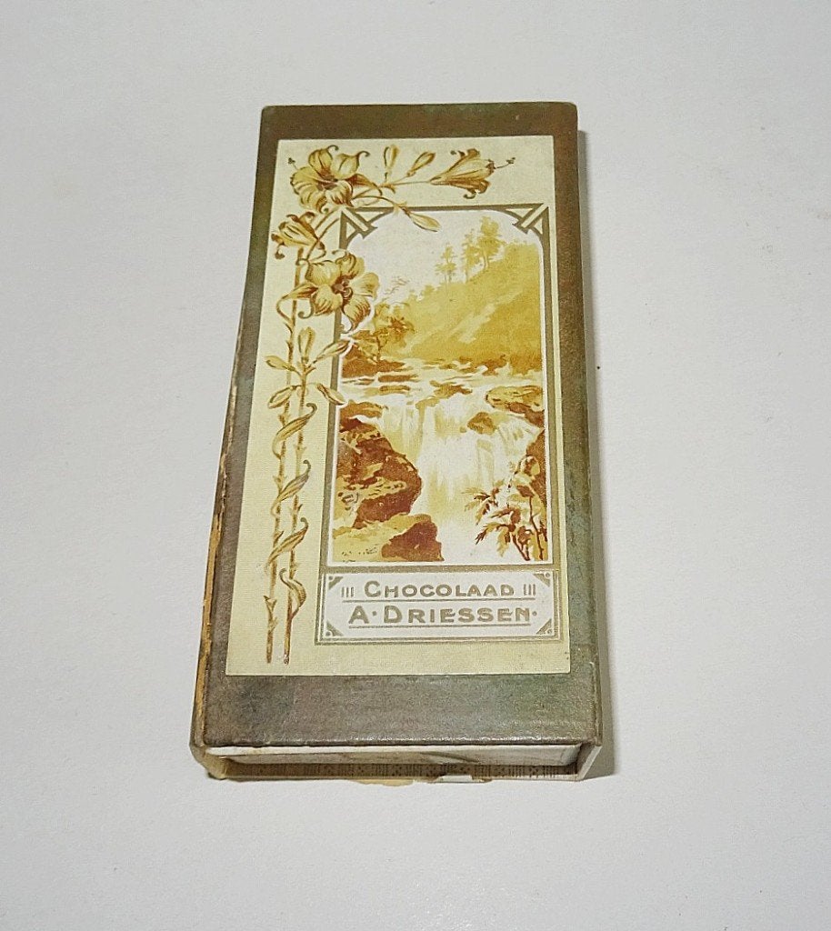 Doosje chocolaad A. Driessen waterval, Ophalen of Verzenden