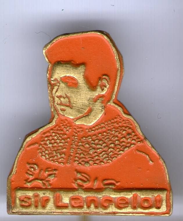 Sir Lancelot oranje op koper tv figuur speldje ( S_084), Verzenden, Nieuw, Figuurtje, Speldje of Pin