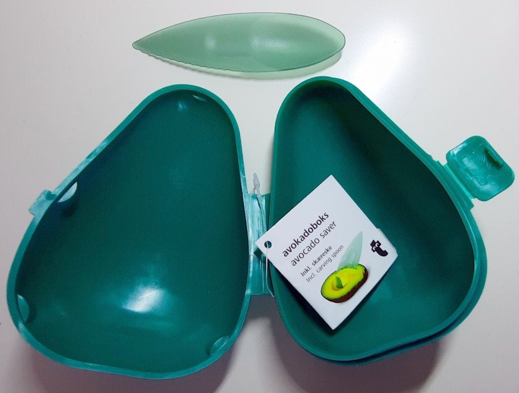 Avocado bewaarbakje/vershoudbakje. Met pitschepje., Met bestek, Bewaardoos, Nieuw, Ophalen of Verzenden