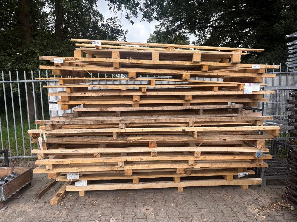 Partij grote pallets, Doe-het-zelf en Verbouw, Hout en Planken, Ophalen, Zo goed als nieuw, Overige houtsoorten, Pallet
