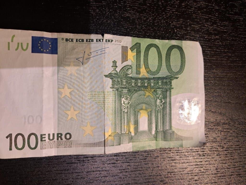 2002 Finland 100 euro oude serie Trichet coe H001, Postzegels en Munten, Verzenden, Finland, 100 euro, Los biljet