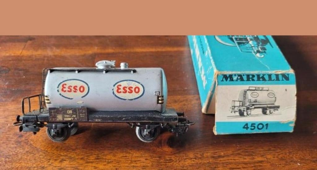 Marklin 4501 esso oude ketelwagen, Hobby en Vrije tijd, Modeltreinen | H0, Wisselstroom, Gebruikt, Wagon, Ophalen of Verzenden