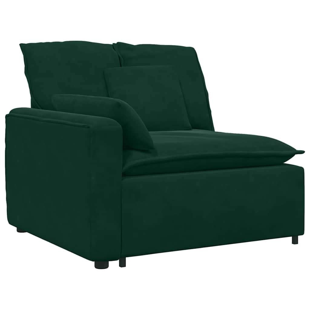 Modulaire hoekbank fluweel donkergroen, oversized, Huis en Inrichting, Nieuw, Ophalen of Verzenden, Metaal, Info@interium.shop