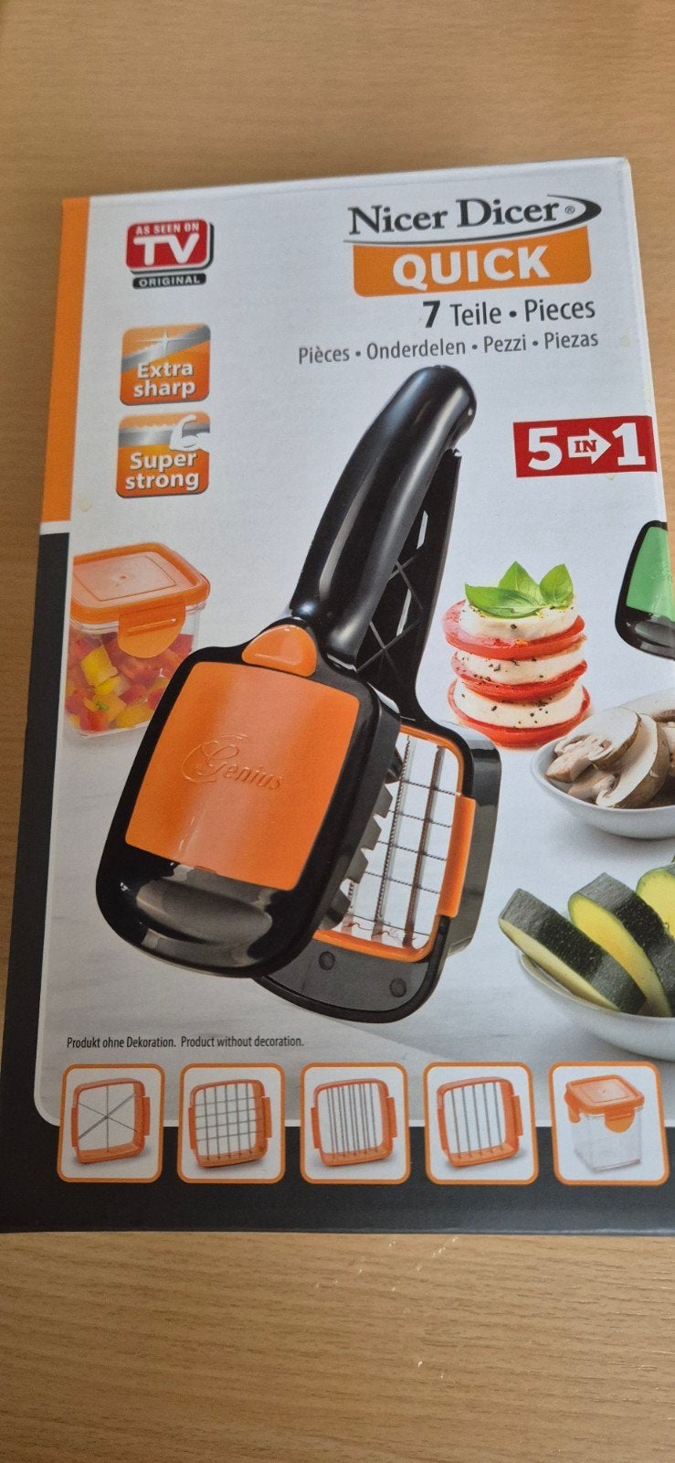 Nicer Dicer Quick, Ophalen of Verzenden, Zo goed als nieuw, Metaal, Overige merken