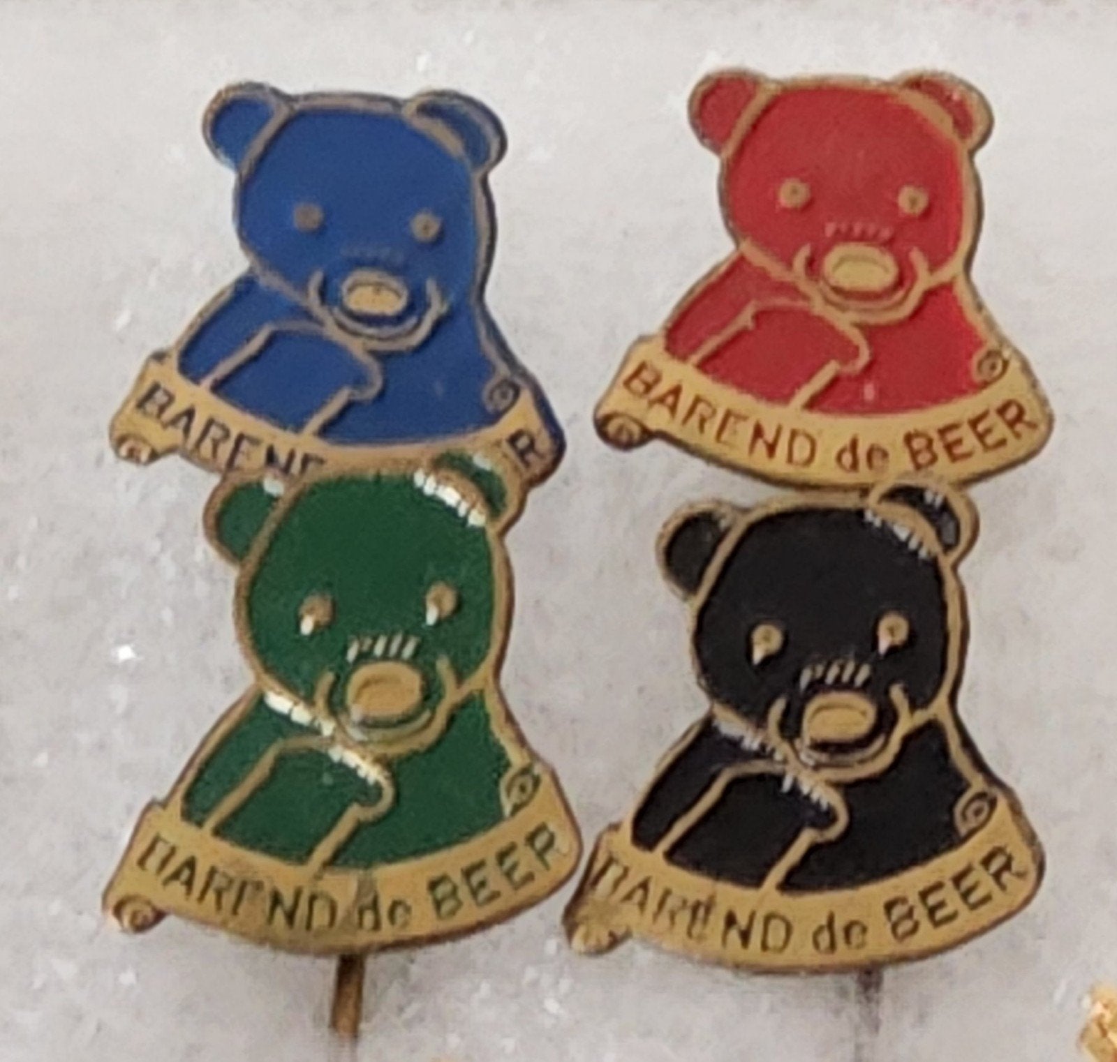4 Speldjes Barend de Beer - Vintage Collectie, Ophalen of Verzenden, Gebruikt, Overige onderwerpen