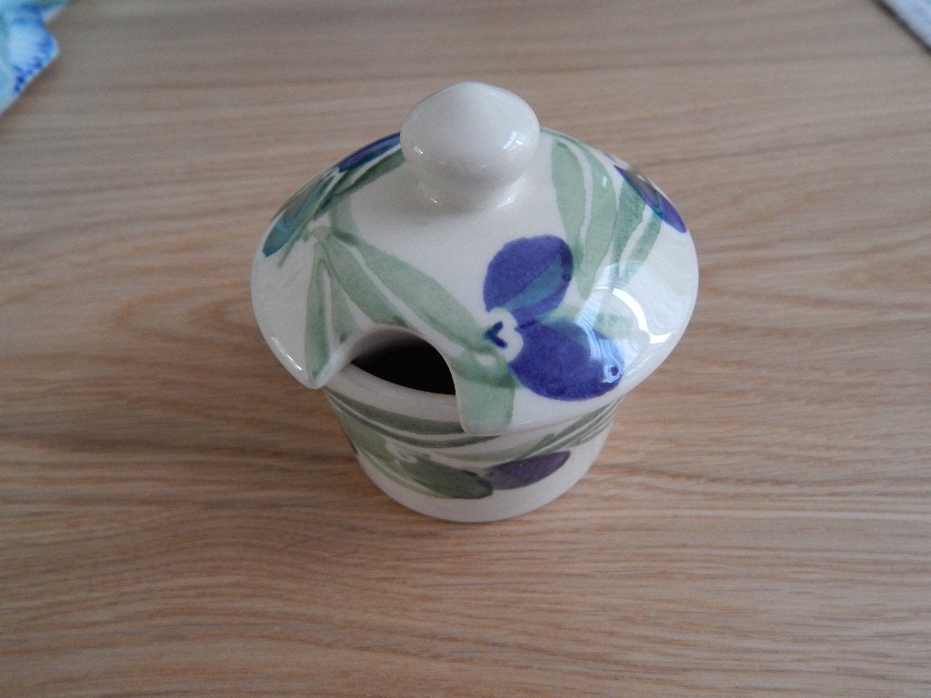 Emma Bridgewater Olives mosterdpotje 1996, Verzenden, Nieuw, Overige stijlen, Kop(pen) en/of Schotel(s)