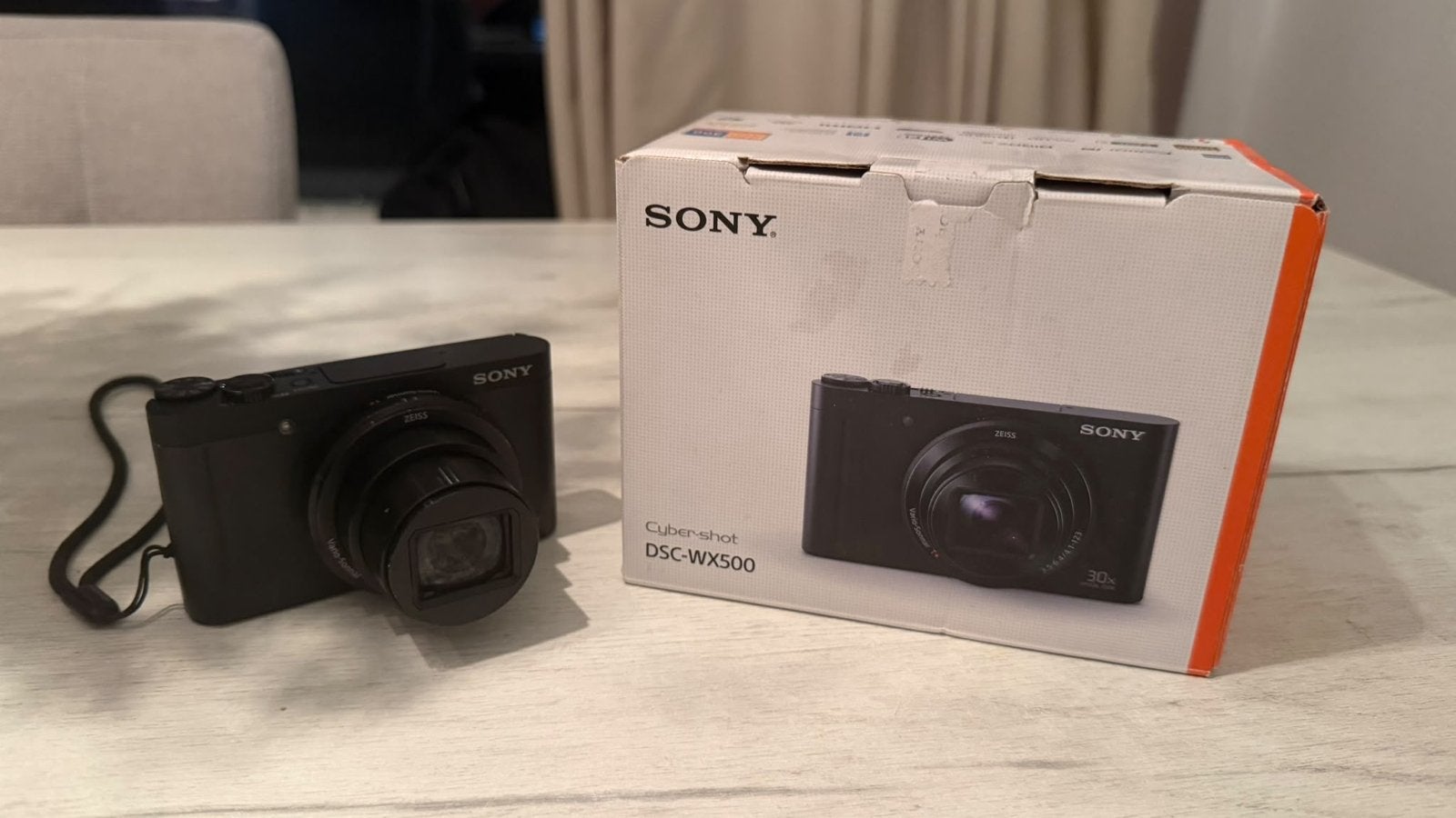 Sony Cyber-shot DSC-WX500 compactcamera - Gebruikt, Audio, Tv en Foto, Kantelbaar/draaibaar scherm, Ophalen of Verzenden, Zo goed als nieuw