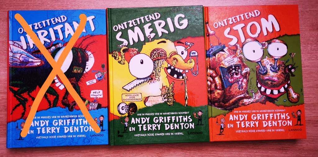 Ontzettend smerig en stom, Boeken, Ophalen, Zo goed als nieuw, Andy Griffiths en Terry Denton, Fictie algemeen