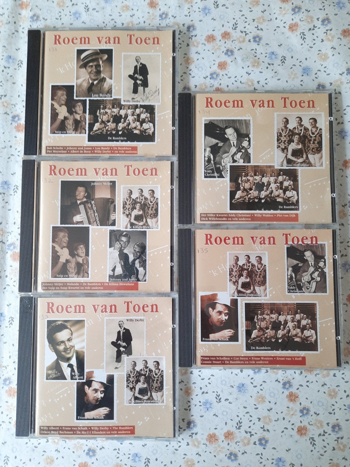 Roem van Toen CD's - Diverse Artiesten (Deel 131-135), Gebruikt, Verzamelalbum, Inclusief doosje, Schlager