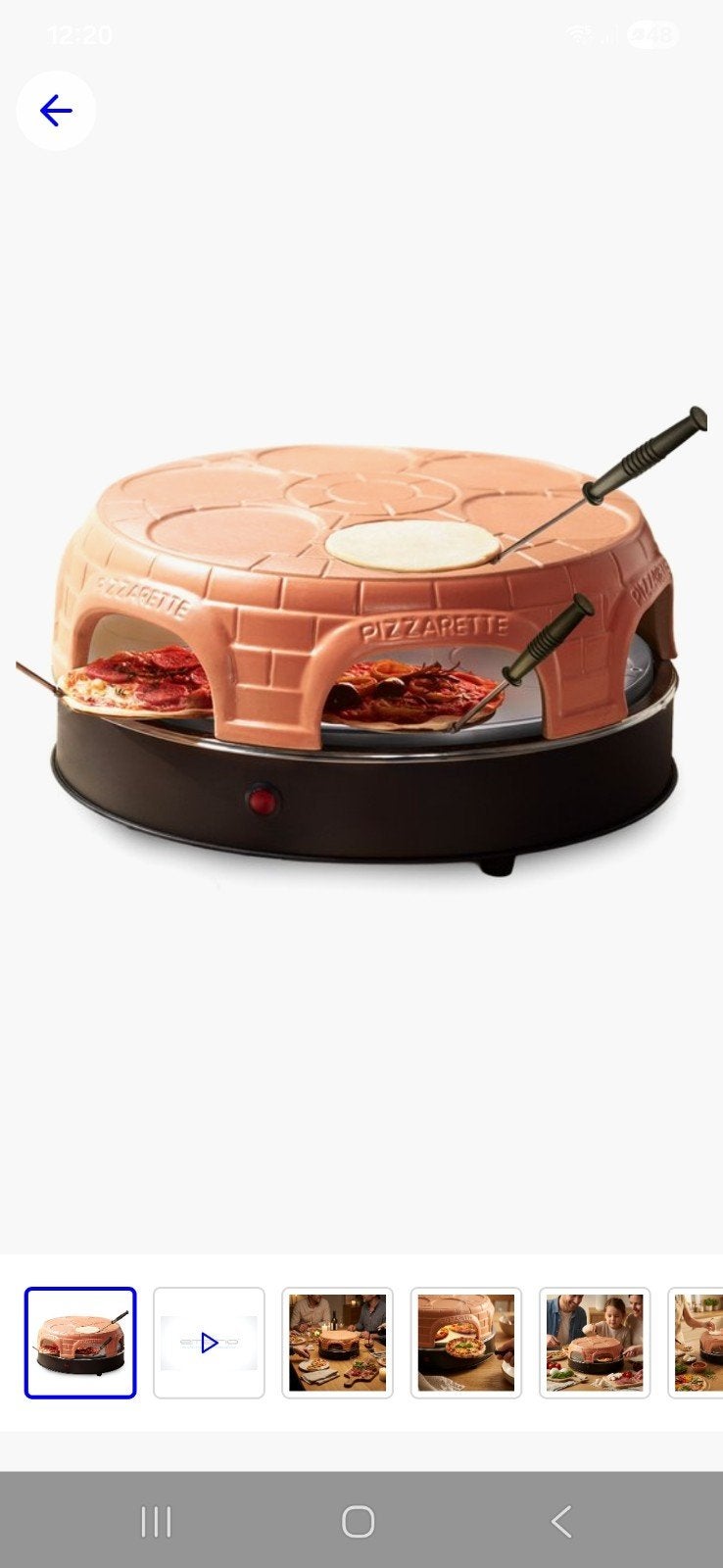 Pizzarette pizzaoven - Maak je eigen mini pizza's!, Witgoed en Apparatuur, Ophalen, Minder dan 45 cm, Minder dan 45 cm, Pizzaoven