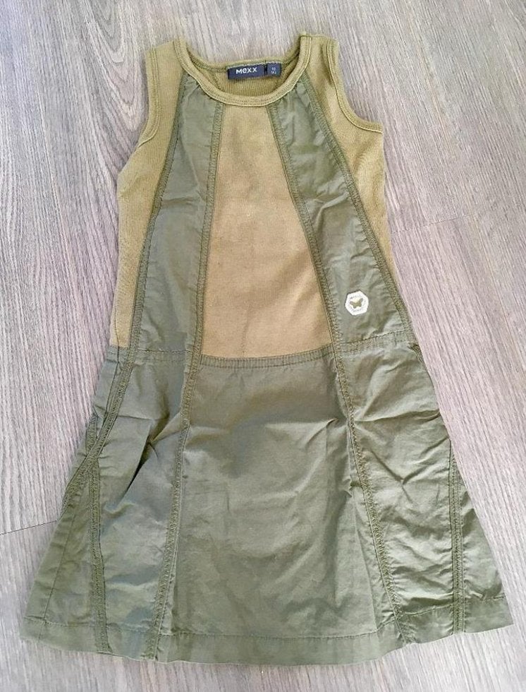 Stoer mosgroen jurkje van MEXX , maatje 92, Kinderen en Baby's, Kinderkleding | Maat 92, Mexx, Meisje, Ophalen of Verzenden, Zo goed als nieuw