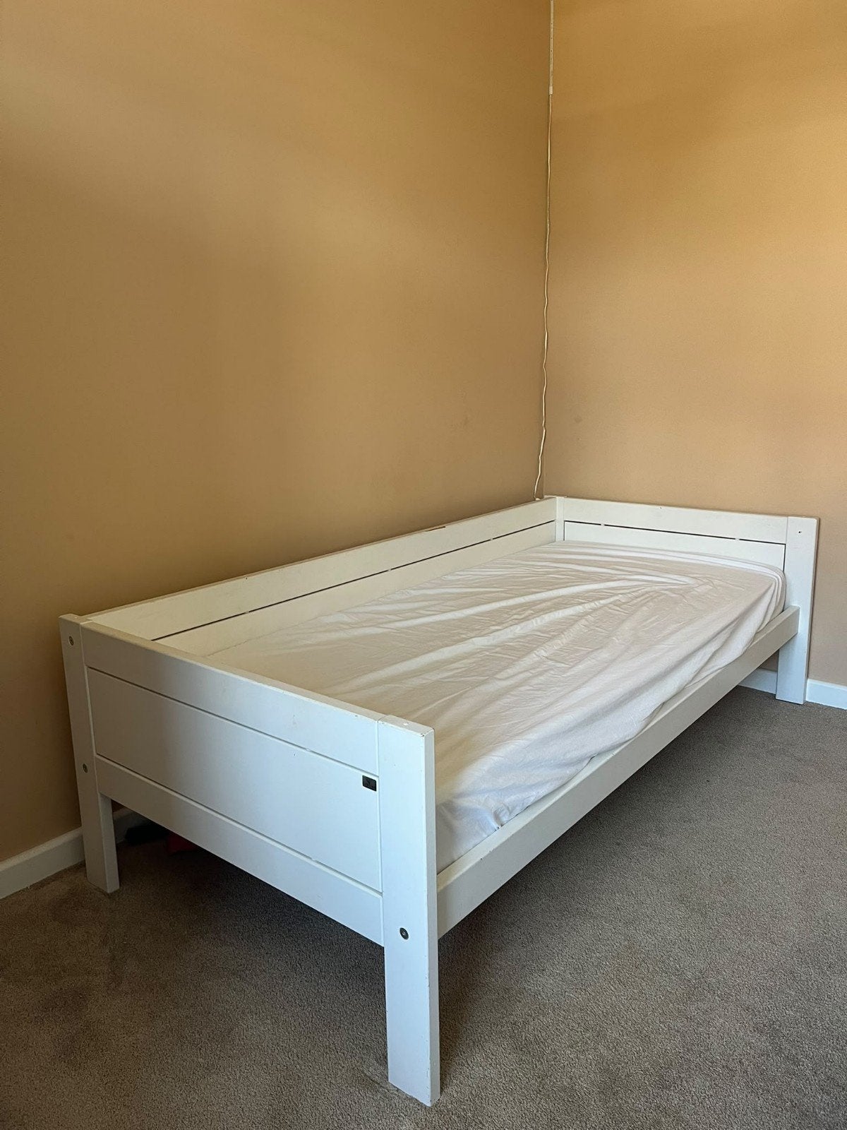 Lifetime basisbed wit, Ophalen, 90 cm, Eenpersoons, Wit