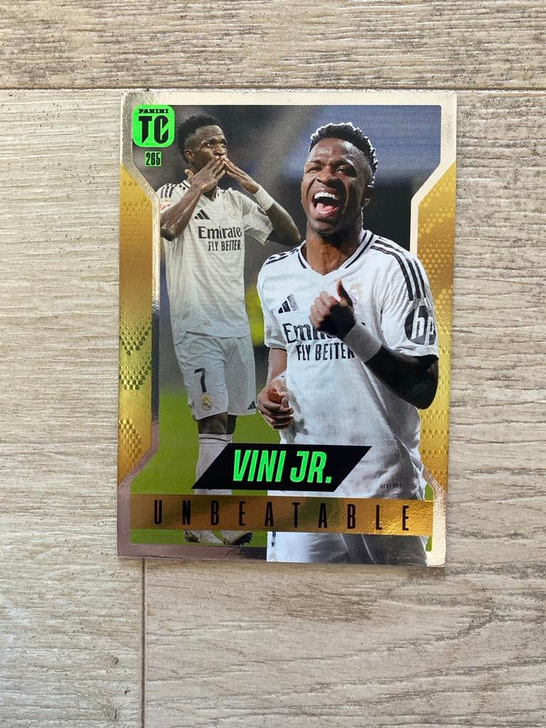 Panini Top Class Vini Jr. Unbeatable kaart, Ophalen of Verzenden, Zo goed als nieuw, Losse kaart, Foil