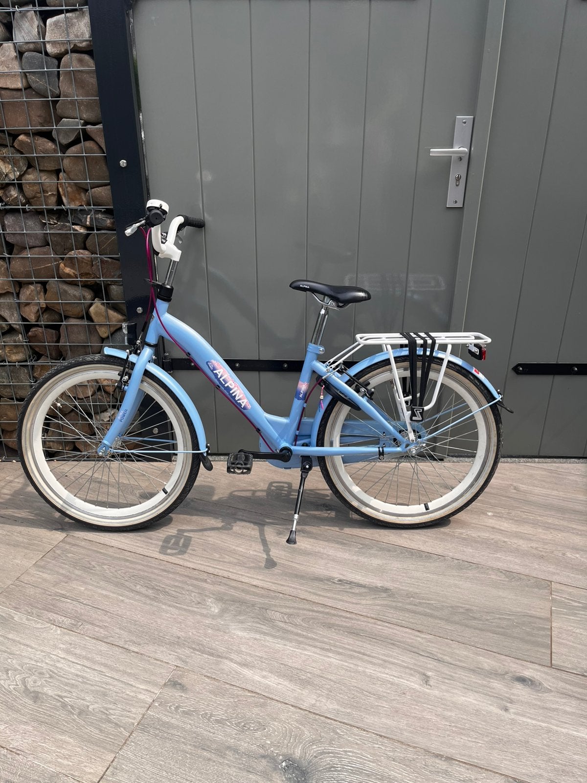 Nog prachtige Alpina meisjesfiets girlpower 22 inch, Ophalen, Terugtraprem, 22 inch, Handrem